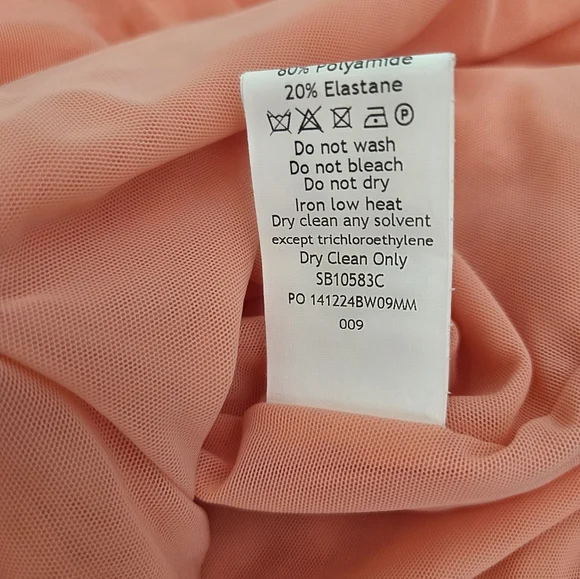 Peach Mesh House of CB 'Gabbi'-large
